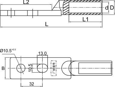 DTFS方头双孔铜电缆接线端子_配网金具_产品中心_凯时尊龙人生就是博电气集团