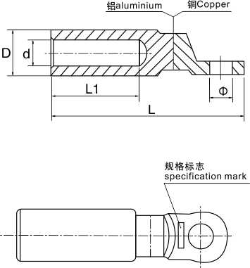 DTL-2 铜铝接线端子（出口型）_配网金具_产品中心_凯时尊龙人生就是博电气集团
