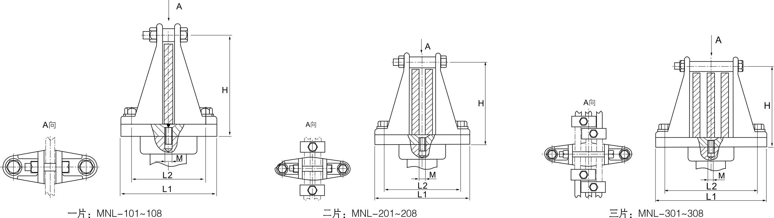 MNL户内母线牢靠金具（立放式）_变电金具_产品中心_凯时尊龙人生就是博电气集团