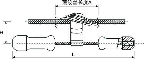 FRYJ预绞式线夹非对称型音叉式防振锤_线路金具_产品中心_凯时尊龙人生就是博电气集团