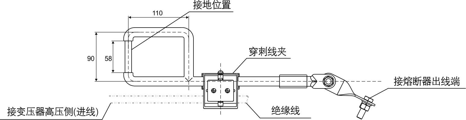 JBCFB系列穿刺型变压器接地线夹_配网金具_产品中心_凯时尊龙人生就是博电气集团