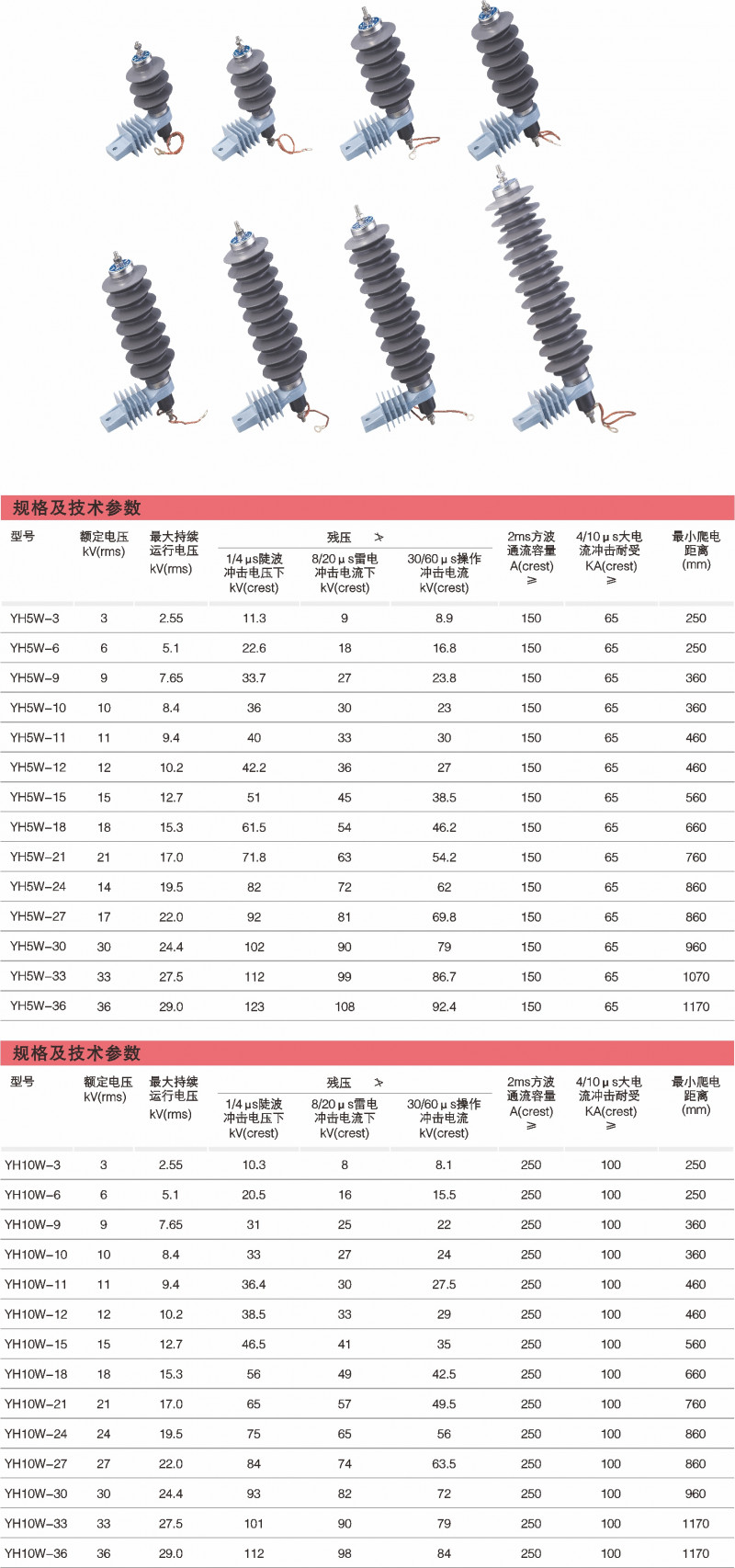 出口型复合外衣金属氧化物避雷器_避雷器_产品中心_凯时尊龙人生就是博电气集团