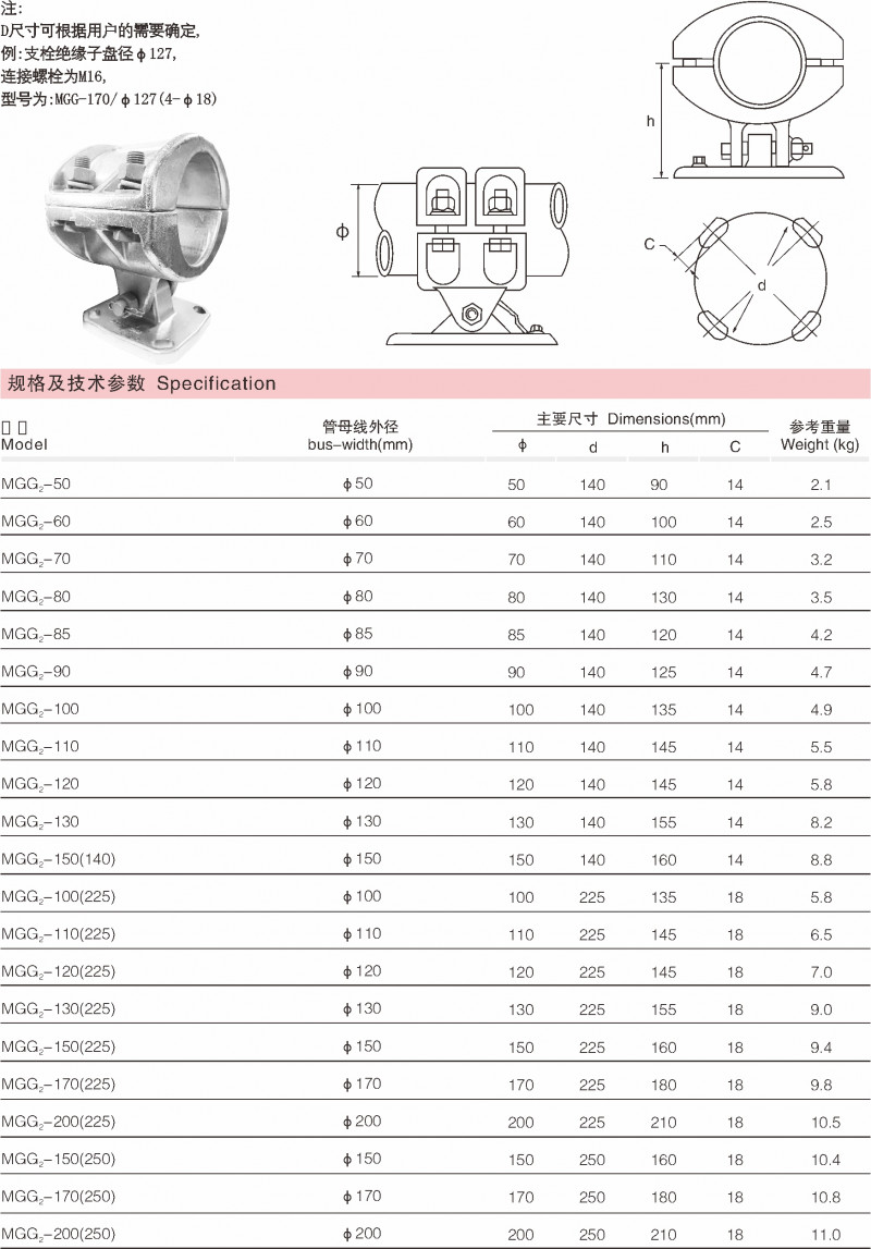 MGG型牢靠金具（摆动支持）_变电金具_产品中心_凯时尊龙人生就是博电气集团