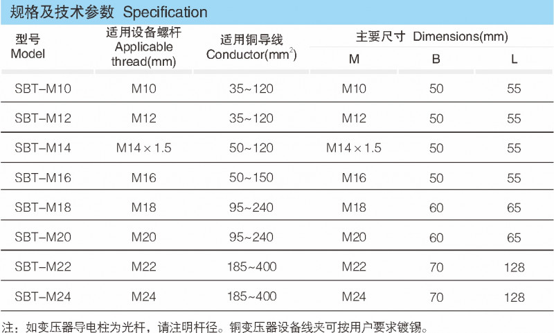 SBTB变压铜装备线夹_配网金具_产品中心_凯时尊龙人生就是博电气集团